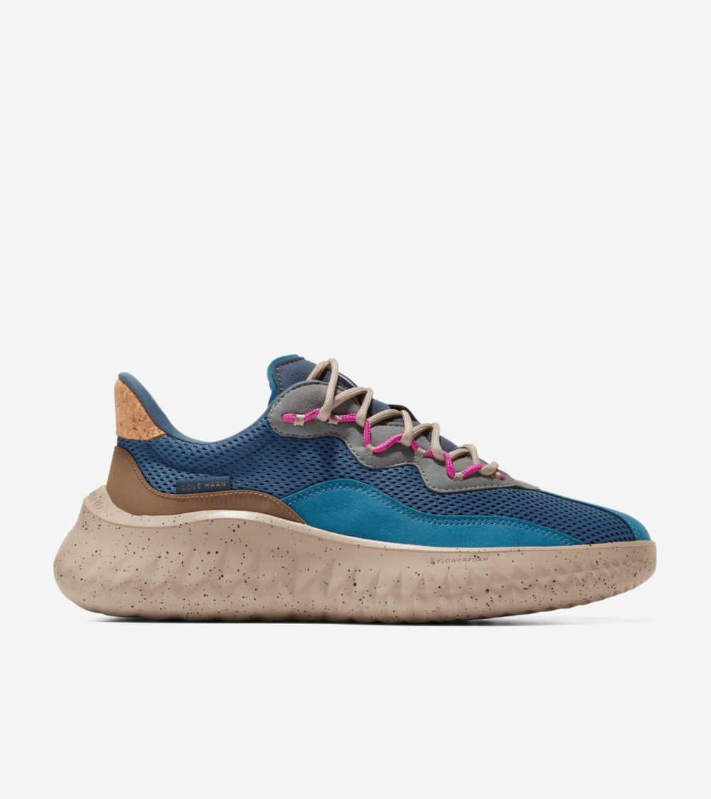 Cole Haan Men's Generation ZEROGRAND II SQL - Ensign Blue-Moroccan Blue-Dune | Canada Outlet