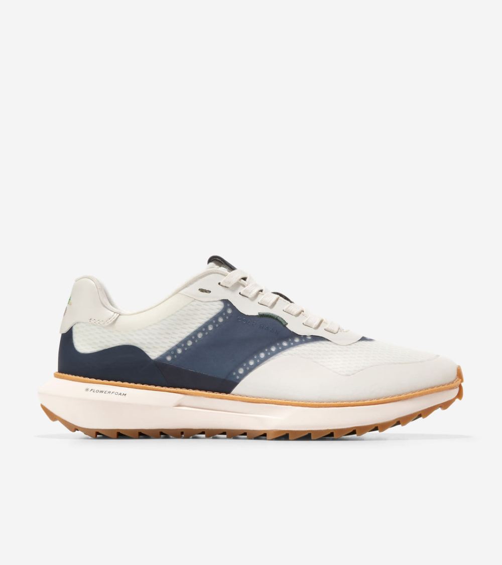 Cole Haan Men's GrandPro Ashland Golf Sneakers - Ivory-Navy Blazer Blue | Canada Outlet