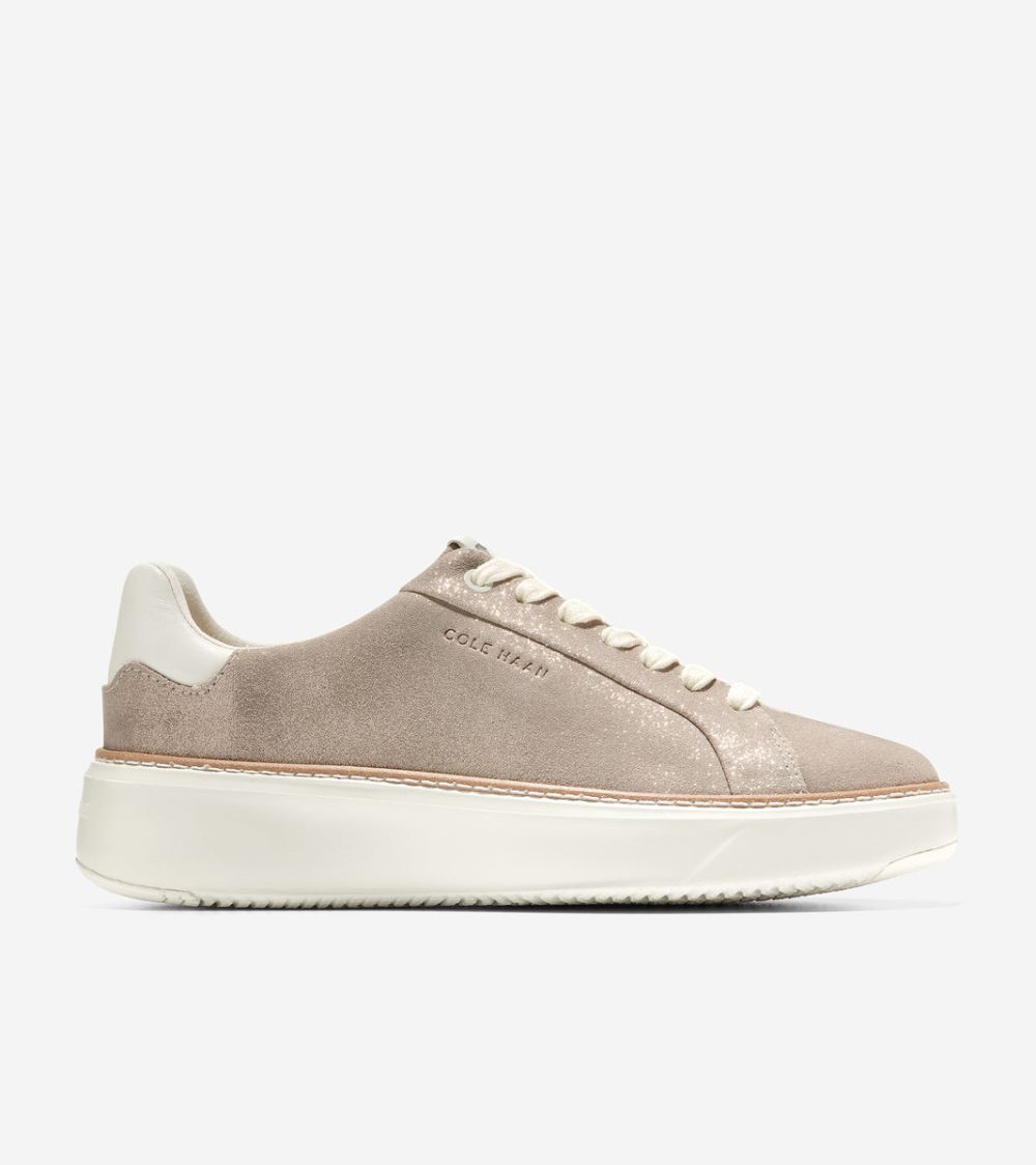 Cole Haan Women's GrandPro Topspin Sneaker - Dove Metallic | Canada Outlet