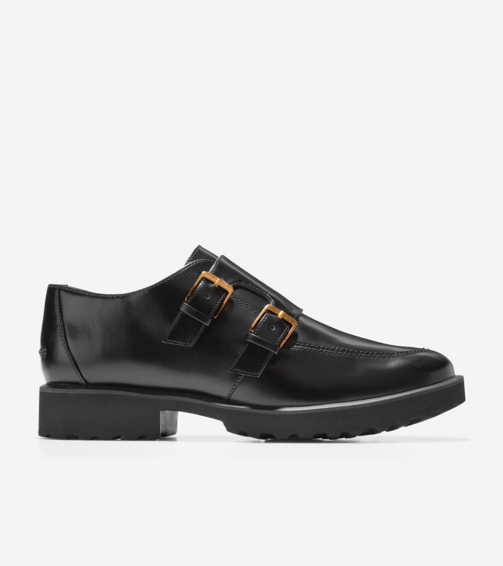 Cole Haan Women's Greenwich Monk Strap Oxford - Black | Canada Outlet