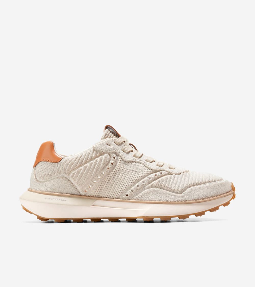 Cole Haan Men's GrandPro Ashland Stitchlite Sneakers - Silver Lining Stitchlite Natural Tan-Ivory | Canada Outlet
