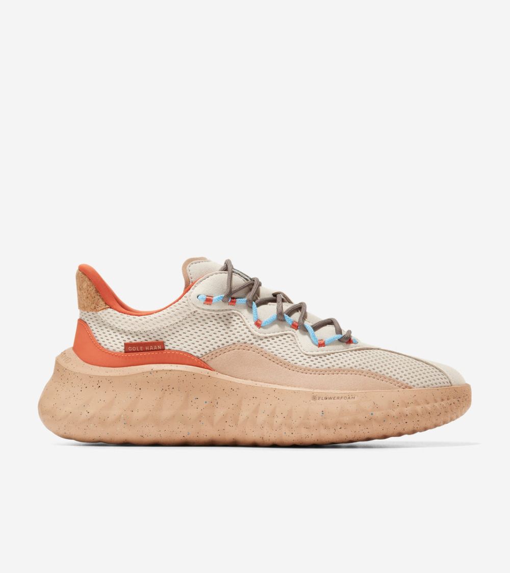 Cole Haan Men's Generation ZEROGRAND II SQL - Silver Birch-Burnt Ochre-Truffle | Canada Outlet