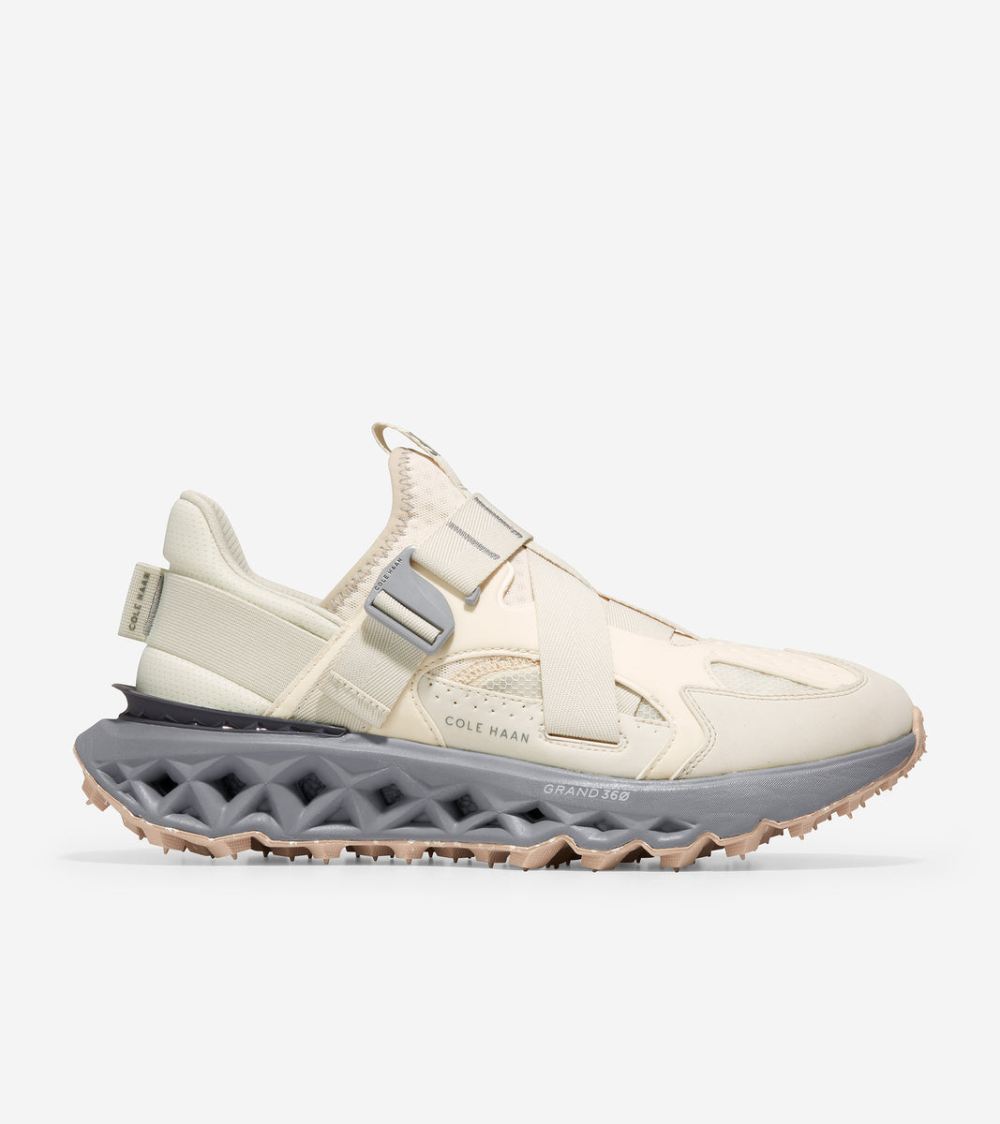 Cole Haan Men's 5.ZEROGRAND Monk Strap Running Shoe - Egret-Silver Birch-City Skyline | Canada Outlet