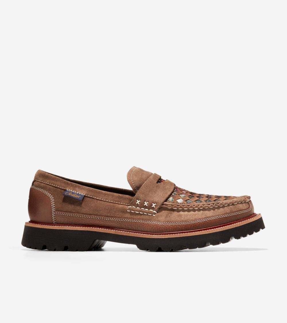 Cole Haan Men's Cole Haan x Pendleton American Classics Penny Loafer - Lumber-Acadia Plaid-Caviar | Canada Outlet