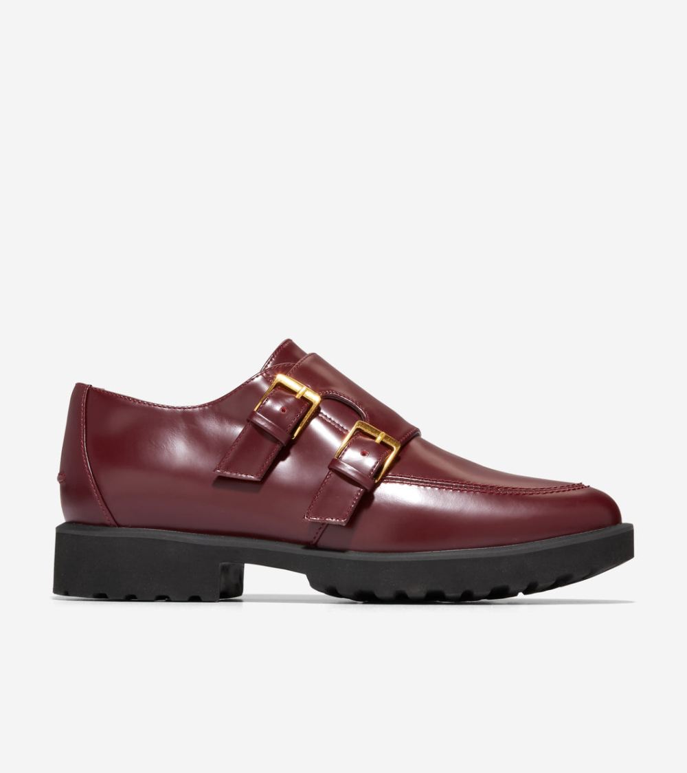 Cole Haan Women's Greenwich Monk Strap Oxford - Bloodstone | Canada Outlet