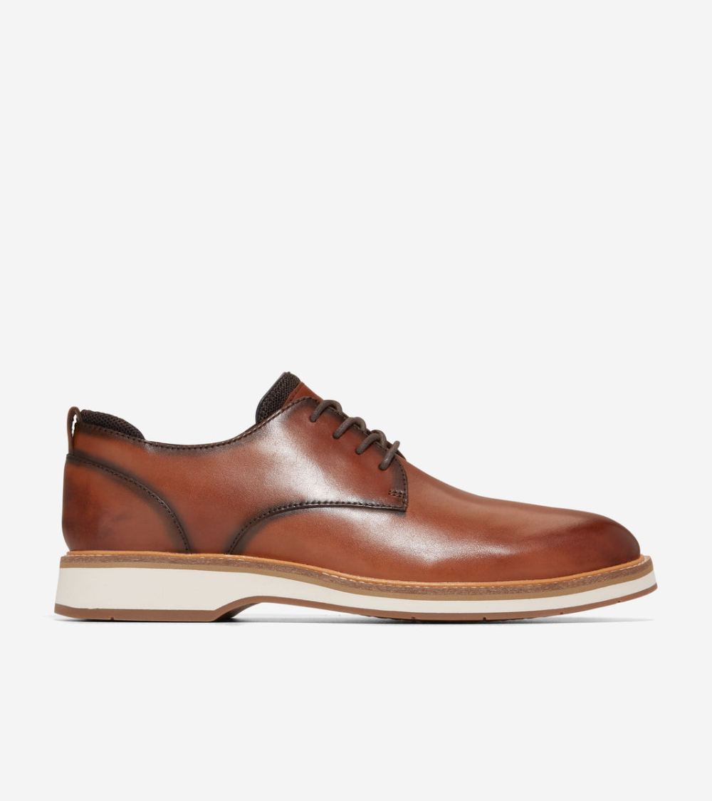 Cole Haan Men's Osborn Grand 360 Plain Oxfords - British Tan-Ivory | Canada Outlet