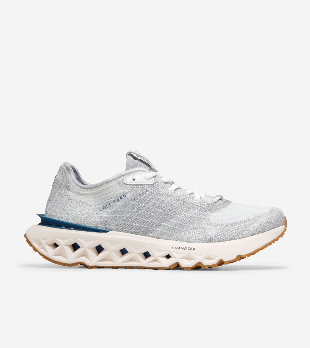 Cole Haan Men's 5.ZEROGRAND Embrostitch Running Shoe - Optic White-Microchip | Canada Outlet
