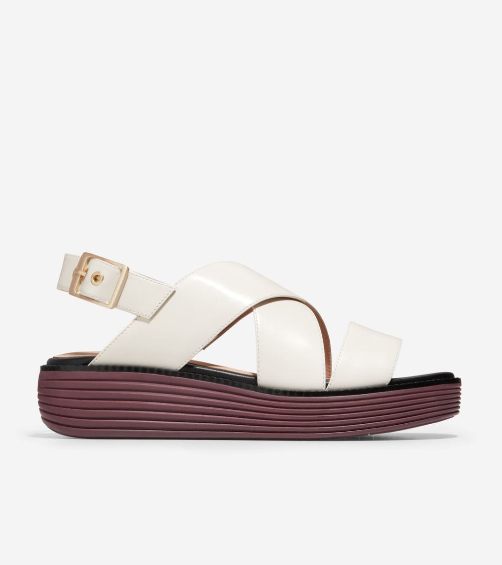 Cole Haan Women's OriginalGrand Platform Sandals - Ivory-Bloodstone | Canada Outlet