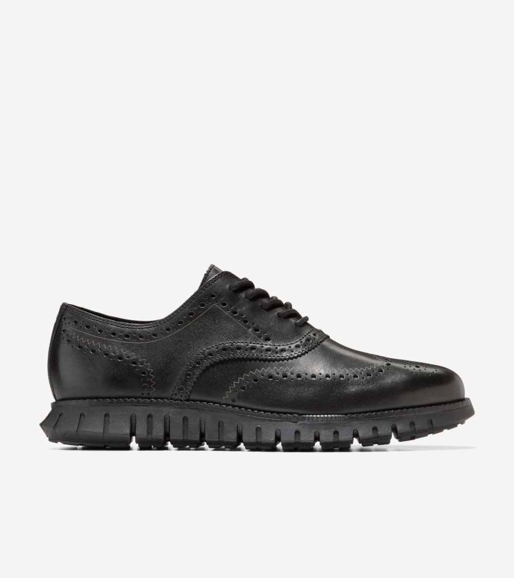 Cole Haan Men's ZEROGRAND Remastered Wingtip Oxfords - Black | Canada Outlet