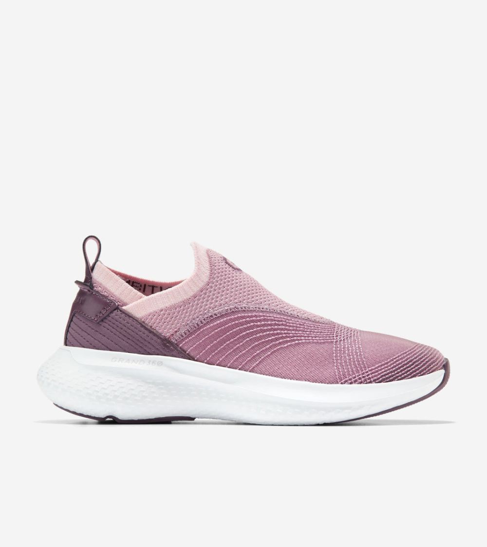 Cole Haan Women's ZEROGRAND Motion Connect Sneakers - Mauve Shadows-Black Plum-Optic White | Canada Outlet