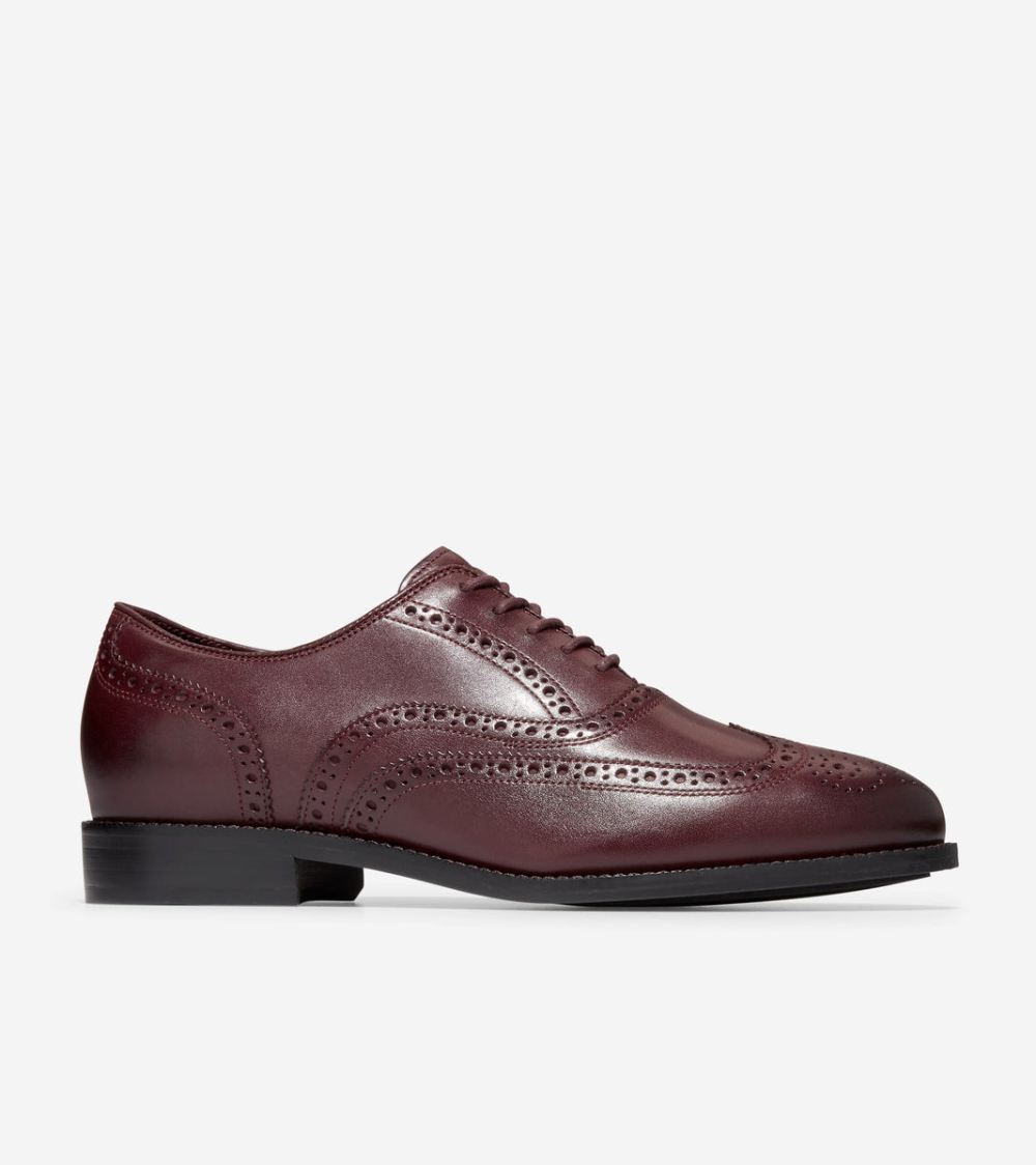 Cole Haan Men's Broadway Wingtip Oxfords - Bloodstone-Black | Canada Outlet