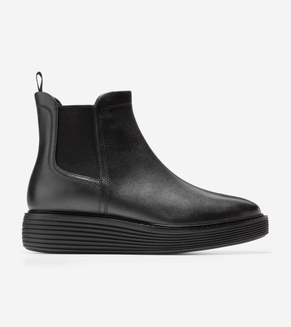 Cole Haan Women's OriginalGrand Platform Chelsea Boot - Black | Canada Outlet
