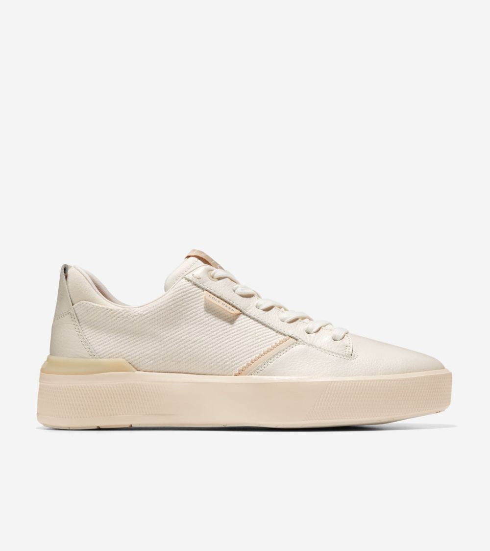 Cole Haan Men's GrandPro Crew Sneaker - Ivory-Angora | Canada Outlet