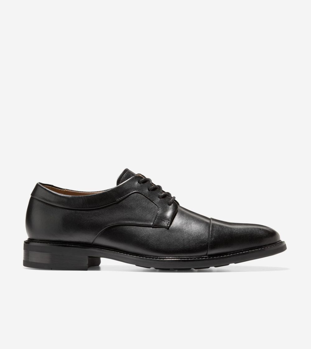 Cole Haan Men's Warren Cap Toe Oxfords - Black | Canada Outlet