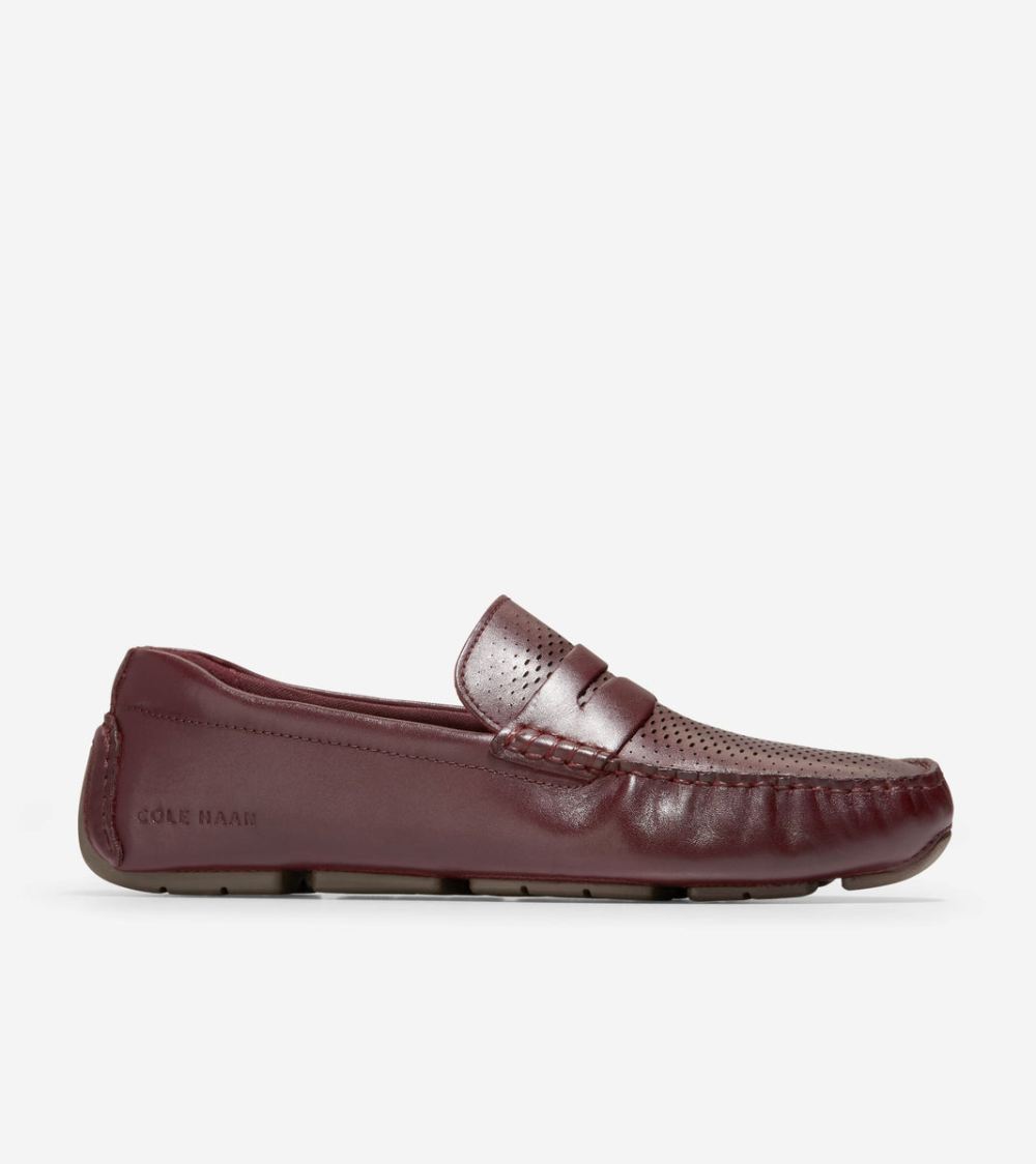 Cole Haan Men's Grand Laser Penny Driver - Bloodstone-Truffle | Canada Outlet