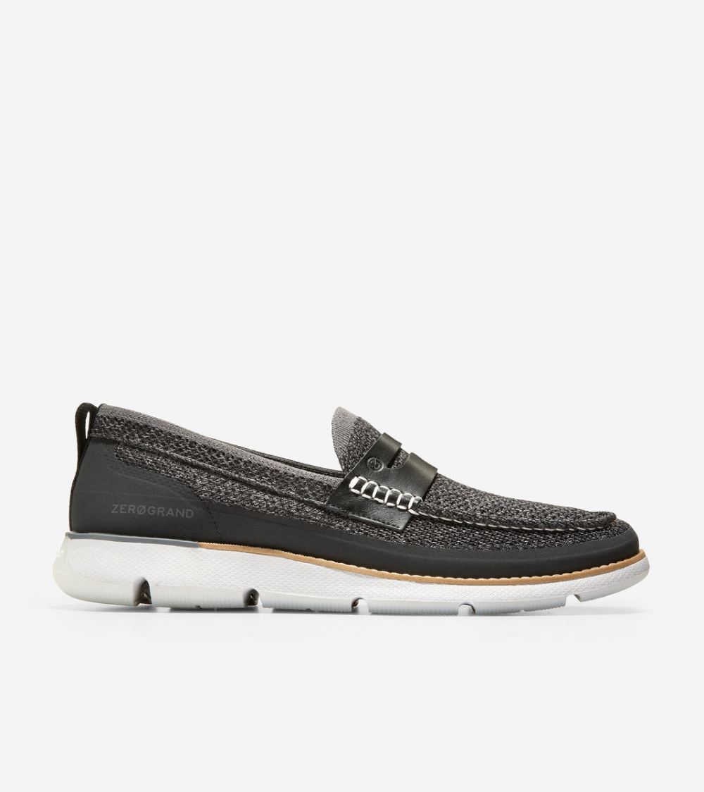 Cole Haan Men's 4.ZEROGRAND Loafer - Black-Magnet Stitchlite | Canada Outlet