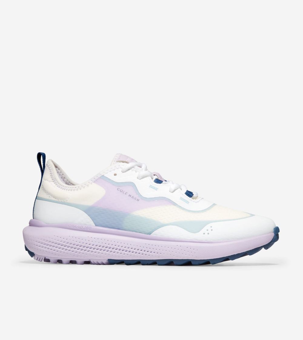 Cole Haan Women's ZEROGRAND Fairway Sneakers - Optic White-Orchid Petal | Canada Outlet