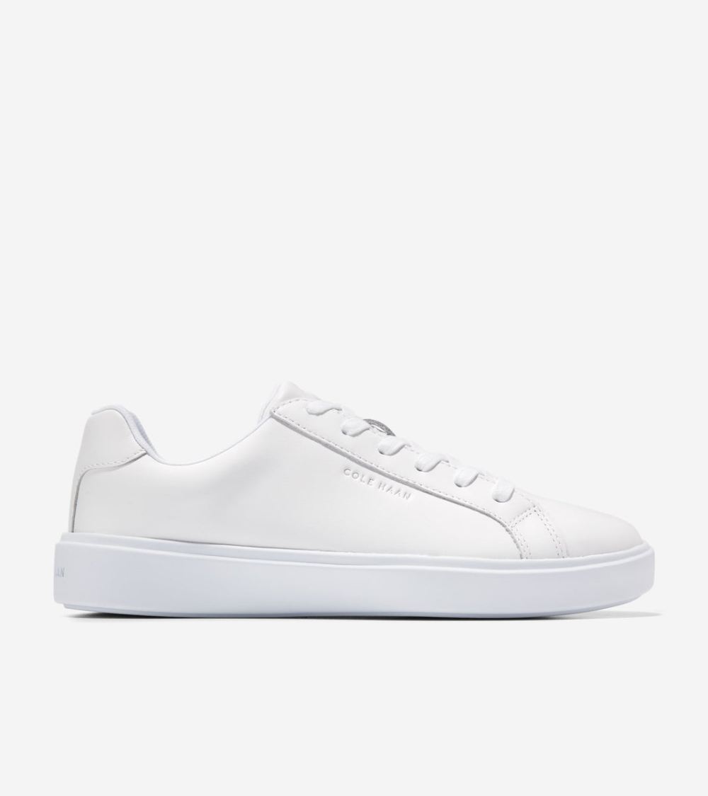 Cole Haan Women's Grand Crosscourt Daily Sneakers - White-Argento | Canada Outlet